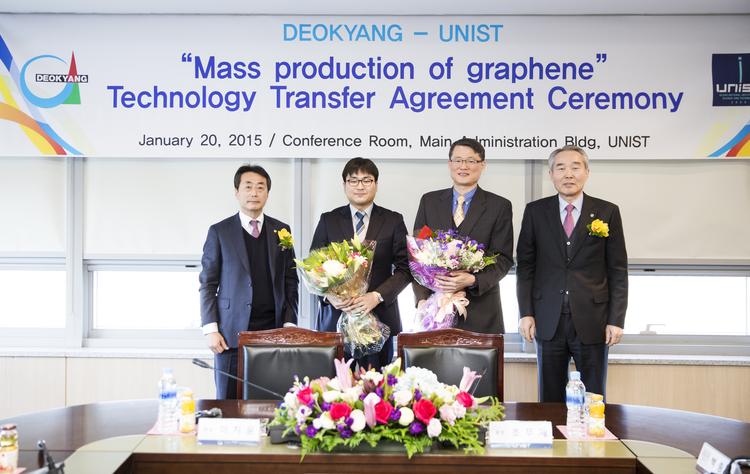 UNIST, 그래핀 대량생산 기술 지역 기업에 이전
