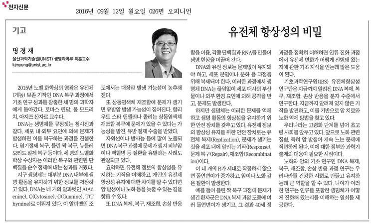 유전체 항상성의 비밀